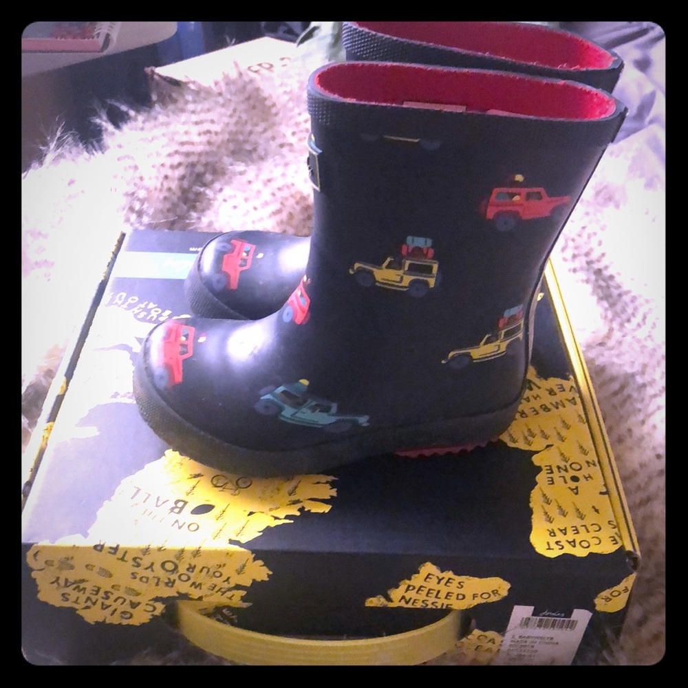 Joules toddler Rain Boots size 8 boys 7Uk
